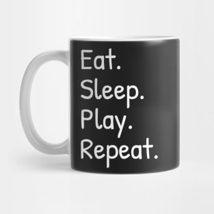 Eat Sleep Play Repeat Funny Shirts Nerdy Gamer Tees Vintage Novelty Mug